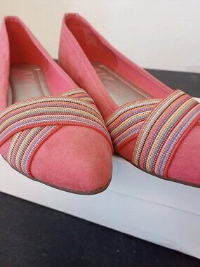 Anne Klein Women's Oalise Coral Pointed Toe Ballet Flats US 8 - NEW! RARE!